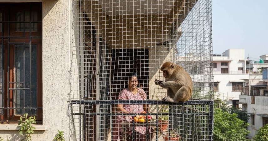Monkey Safety Net Installation