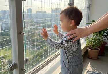 Kids play area safety net in Vijayawada
