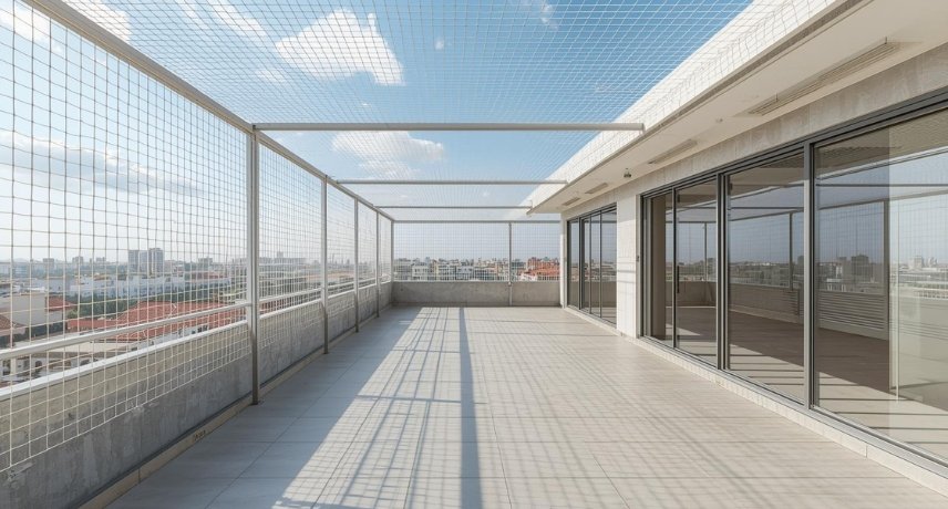 Terrace Top Safety Nets Installation in Kurnool